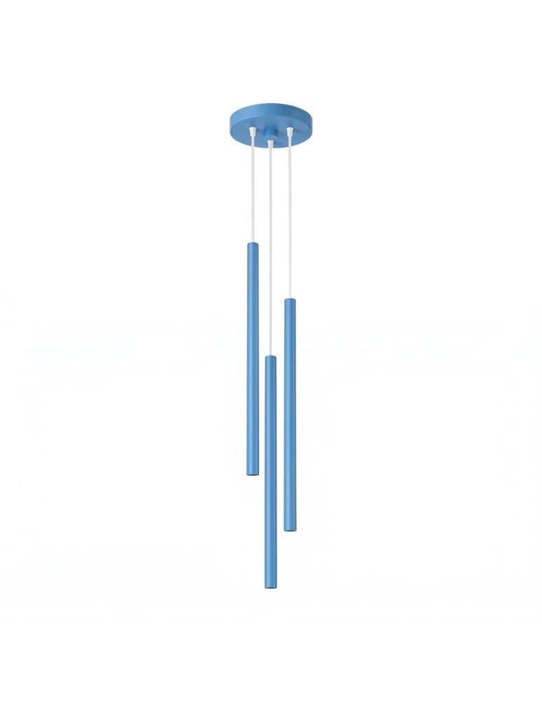 Sollux Lampa wisząca PASTELO 3P błękitna SL.2151 Sollux Lampa wisząca PASTELO 3P błękitna SL.2151
