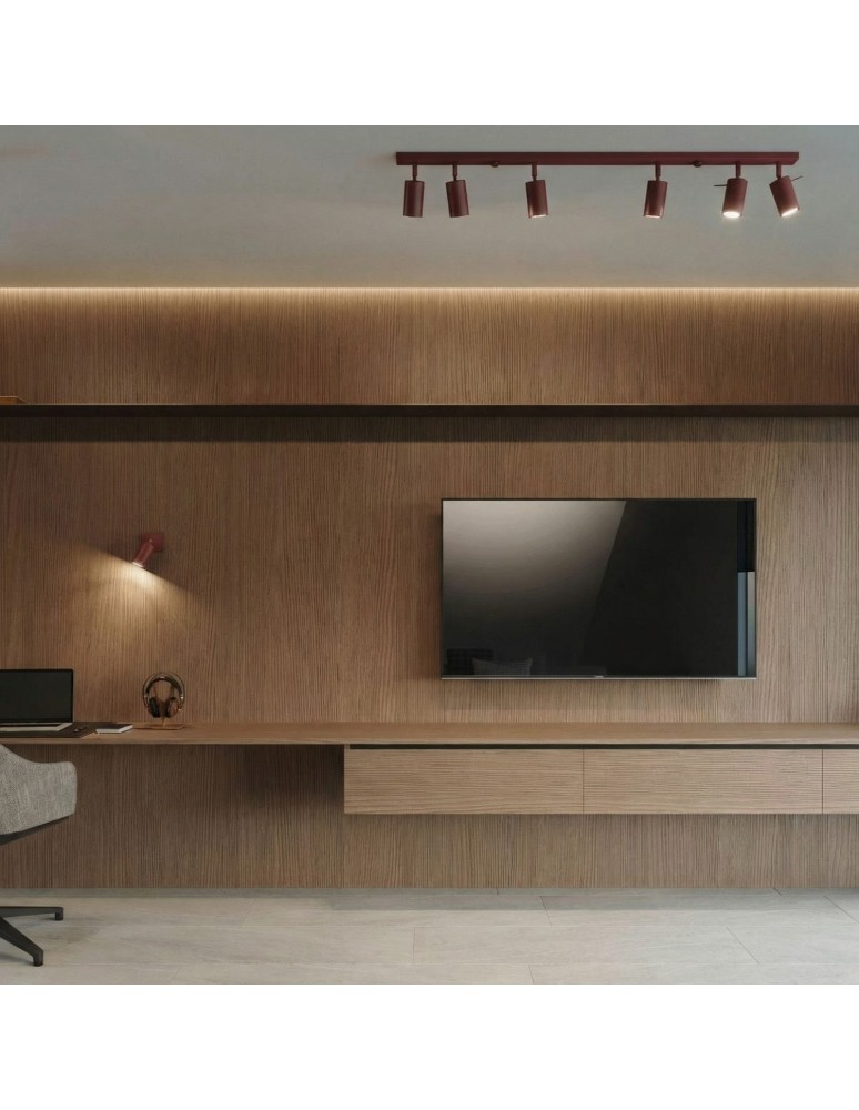 Sollux Plafon RING 3L burgund SL.2161