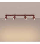Sollux Plafon RING 4L burgund SL.2163