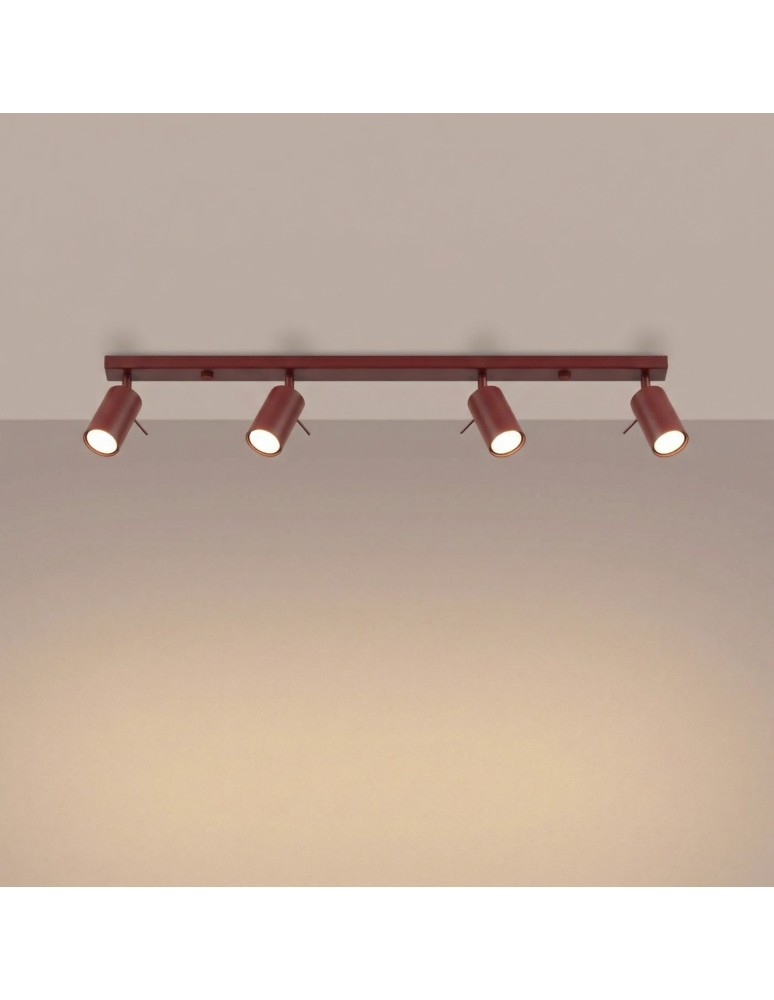 Sollux Plafon RING 4L burgund SL.2163