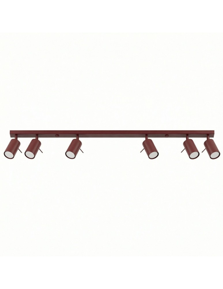 Sollux Plafon RING 6L burgund SL.2164