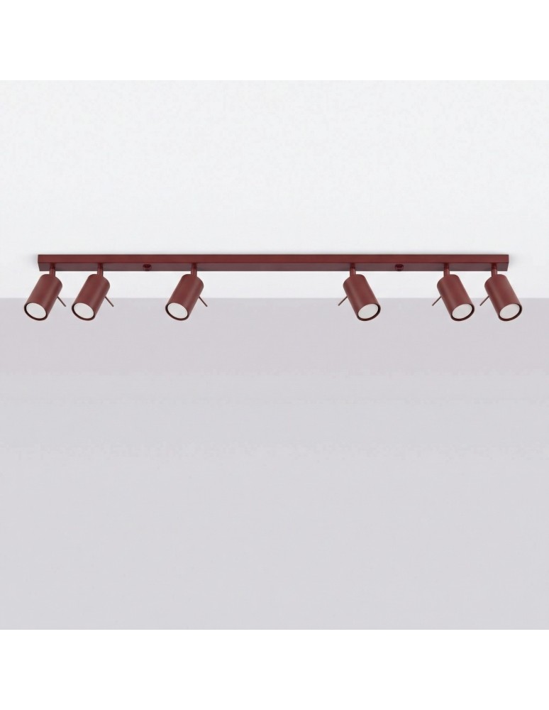 Sollux Plafon RING 6L burgund SL.2164