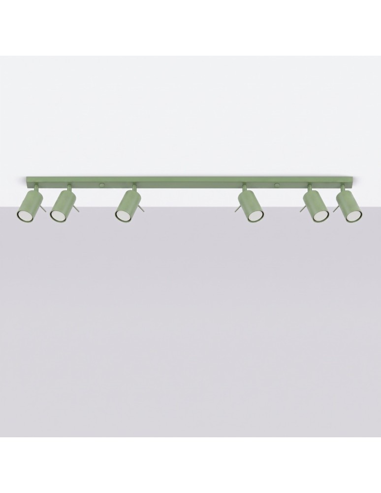 Sollux Plafon RING 6L szałwiowy SL.2182
