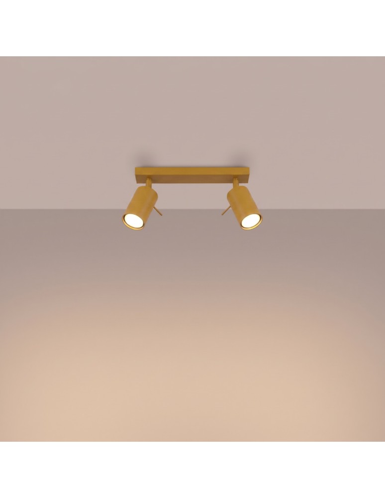 Sollux Plafon RING 2 żółty SL.2184