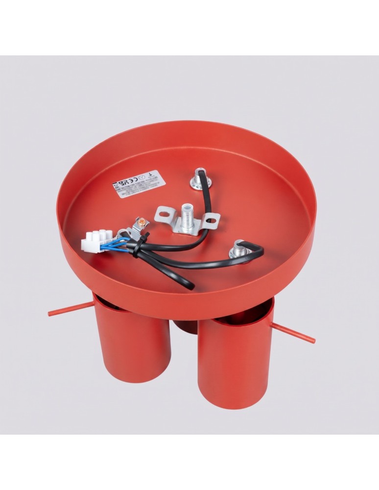 Sollux Plafon RING 3P czerwony SL.2192
