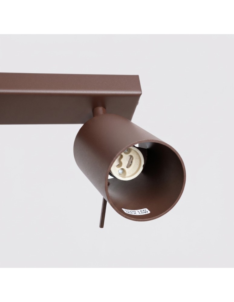 Sollux Plafon RING 4L brązowy SL.2199