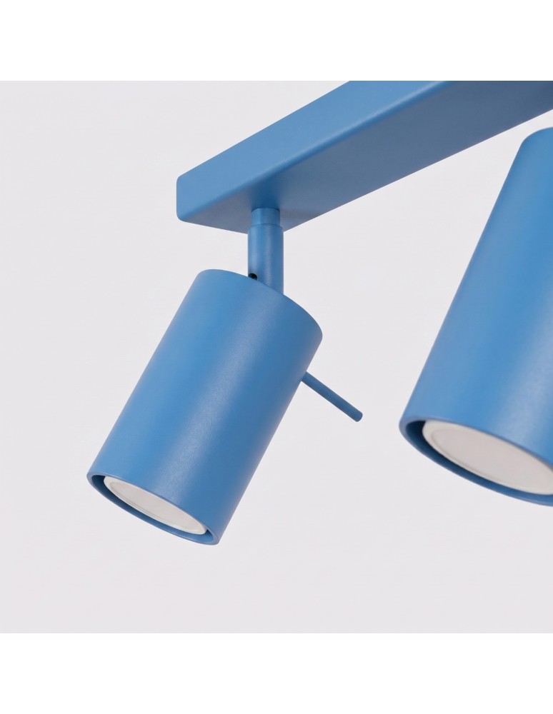 Sollux Plafon RING 6L błękitny SL.2206