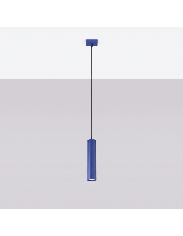 Sollux Lampa wisząca KARBON 1 ultramaryna SL.2311 Sollux Lampa wisząca KARBON 1 ultramaryna SL.2311