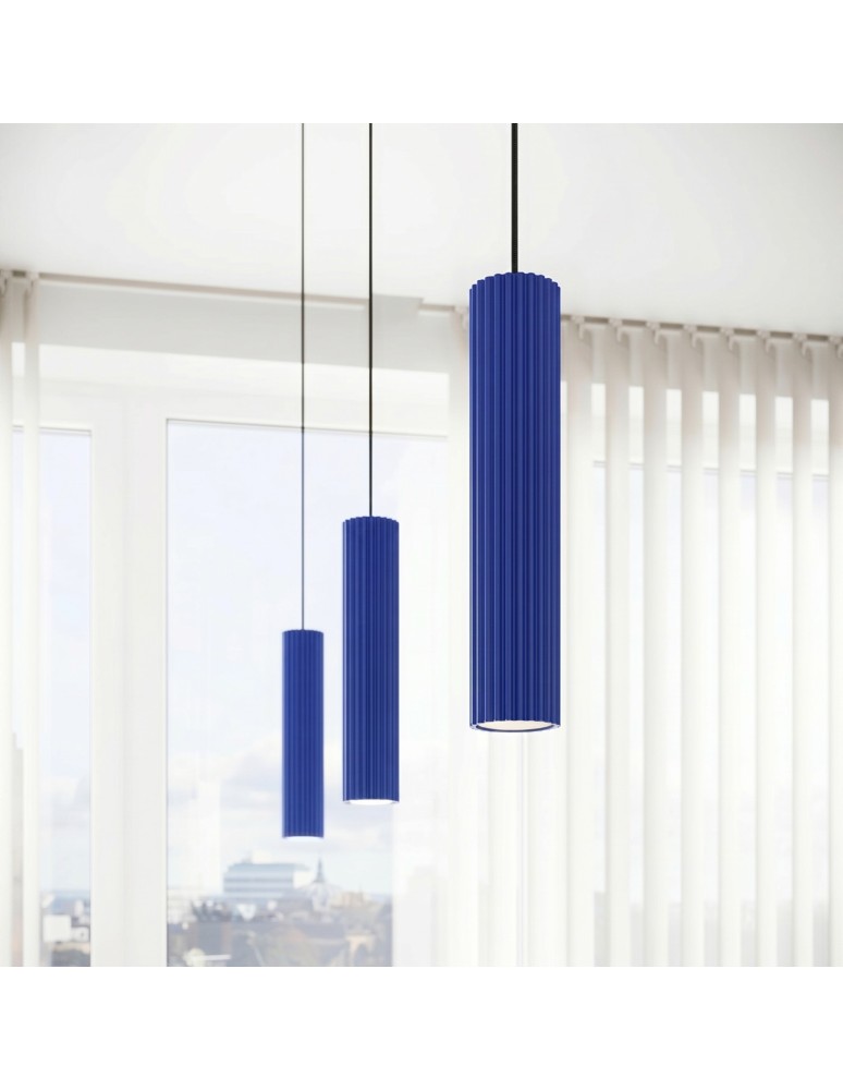 Sollux Lampa wisząca KARBON 1 ultramaryna SL.2311 Sollux Lampa wisząca KARBON 1 ultramaryna SL.2311