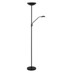Floor lamps for reading - Lucide ZENITH LED Floor lamp 20W + 4W Black 19791/24/30 - product 1