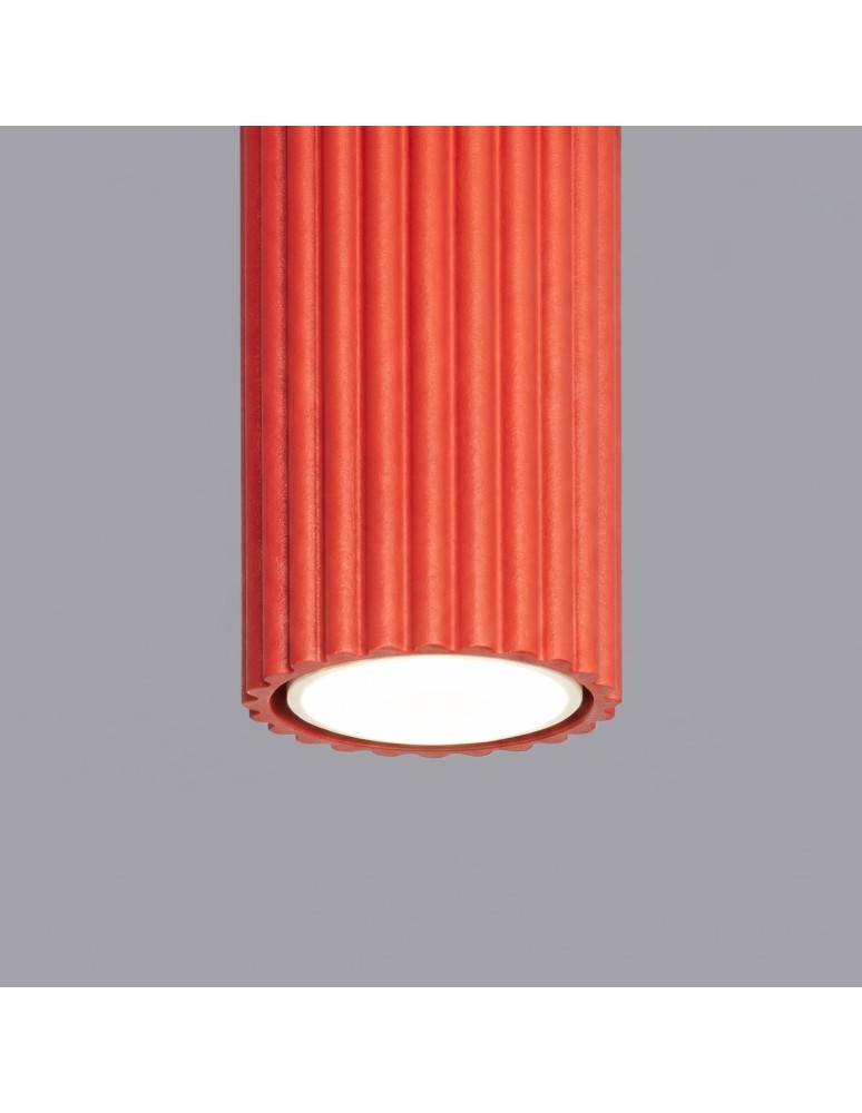 Sollux Plafon KARBON 10 czerwony SL.2330