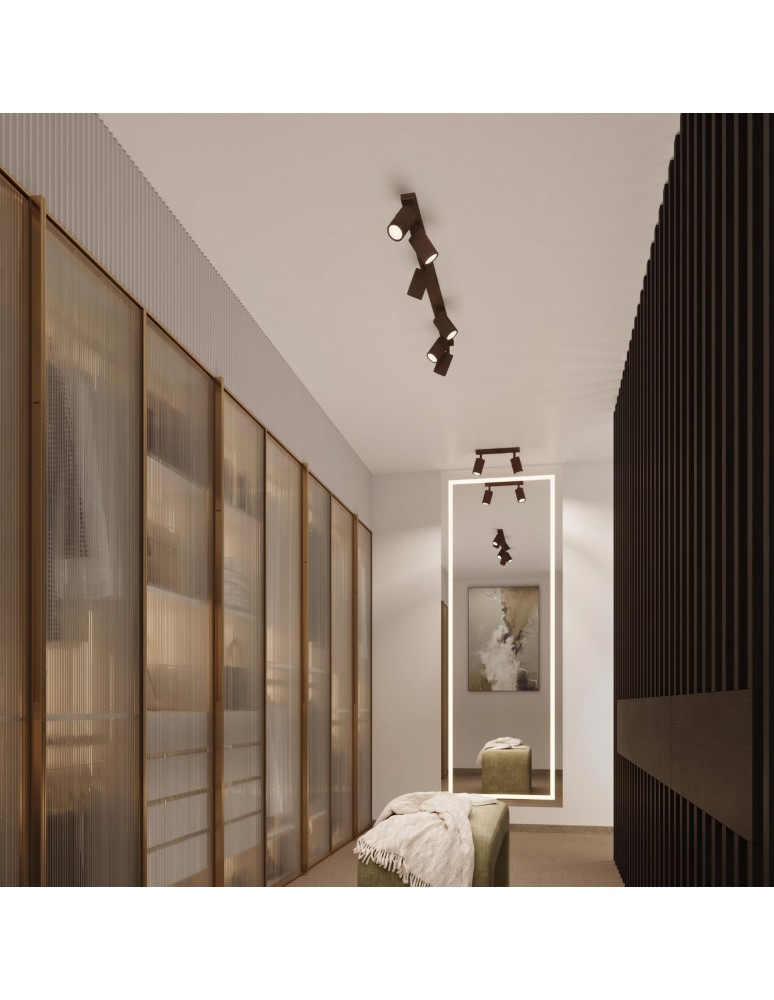 Sollux Plafon KARBON 10 brązowy SL.2331