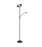 Floor lamps for reading - Lucide ZENITH LED Floor lamp 20W + 4W Black 19791/24/30 - product 13