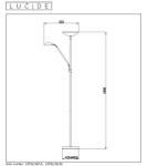 Lampy podłogowe do czytania - Lucide ZENITH LED Podłogowa 20W + 4W Czarny 19791/24/30 - produkt 14