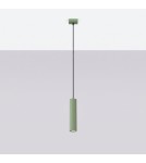 Sollux Lampa wisząca KARBON 1 szałwiowa SL.2333 Sollux Lampa wisząca KARBON 1 szałwiowa SL.2333