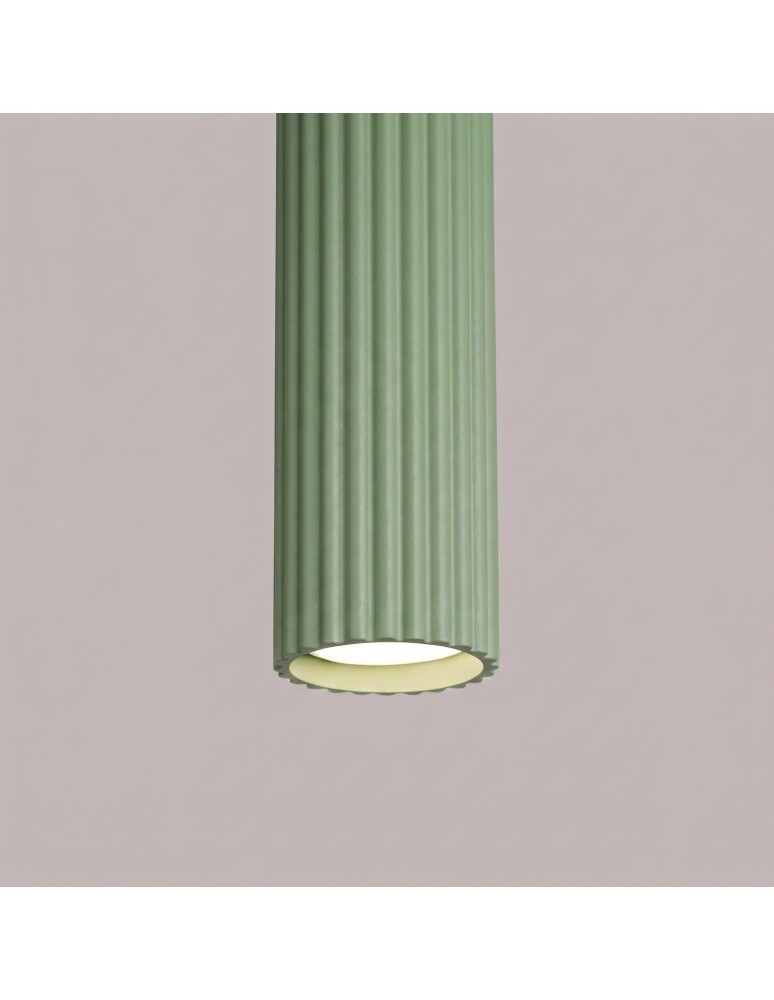 Sollux Lampa wisząca KARBON 1 szałwiowa SL.2333 Sollux Lampa wisząca KARBON 1 szałwiowa SL.2333