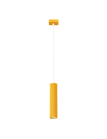 Sollux Lampa wisząca KARBON 1 żółta SL.2334