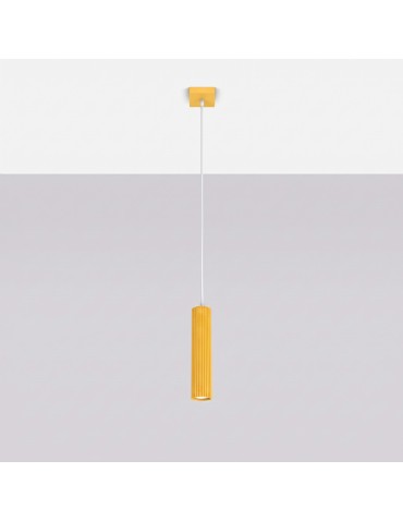 Sollux Lampa wisząca KARBON 1 żółta SL.2334 - produkt 2