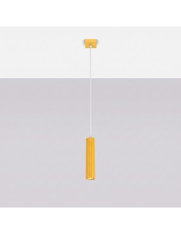 Sollux Lampa wisząca KARBON 1 żółta SL.2334 - product 2