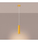 Sollux Lampa wisząca KARBON 1 żółta SL.2334