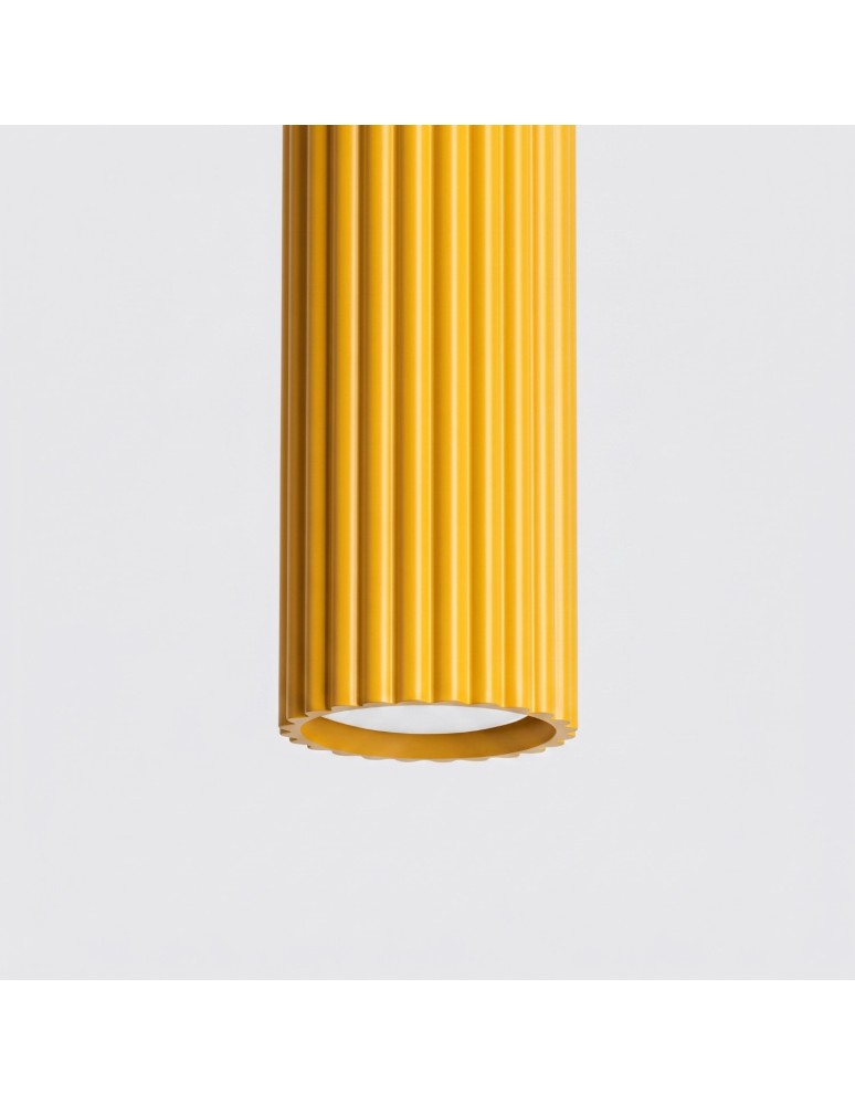 Sollux Lampa wisząca KARBON 1 żółta SL.2334