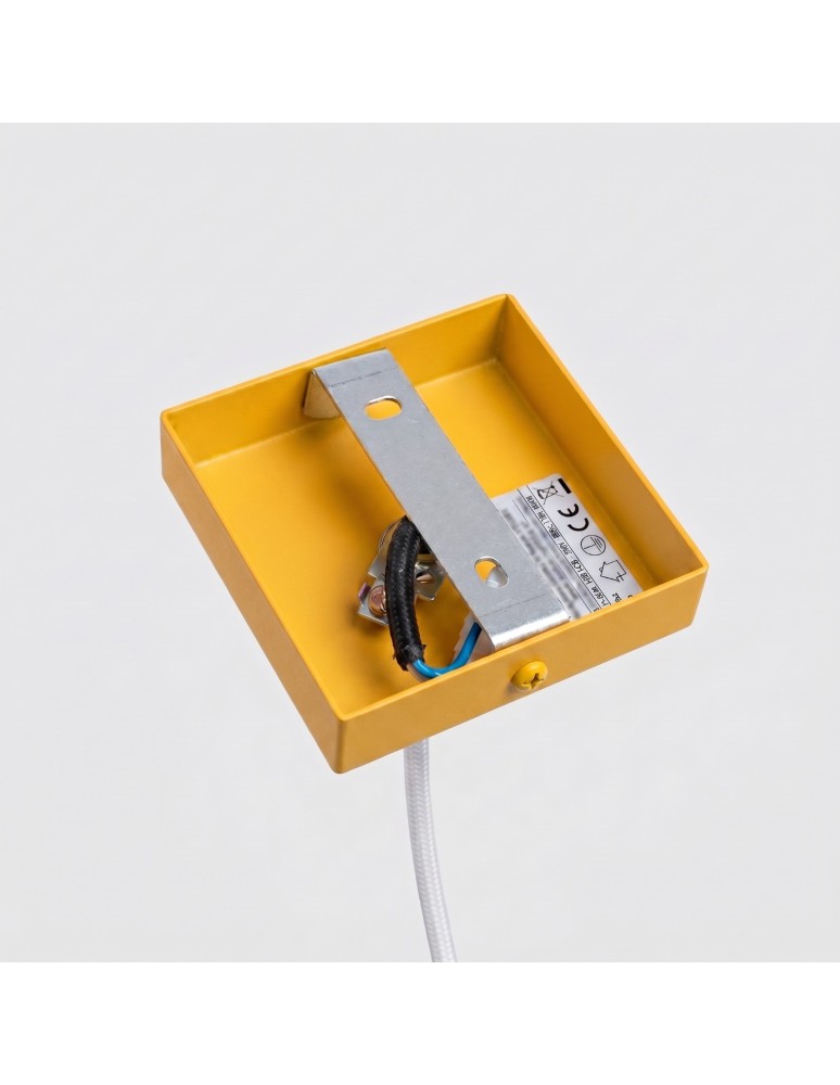 Sollux Lampa wisząca KARBON 1 żółta SL.2334