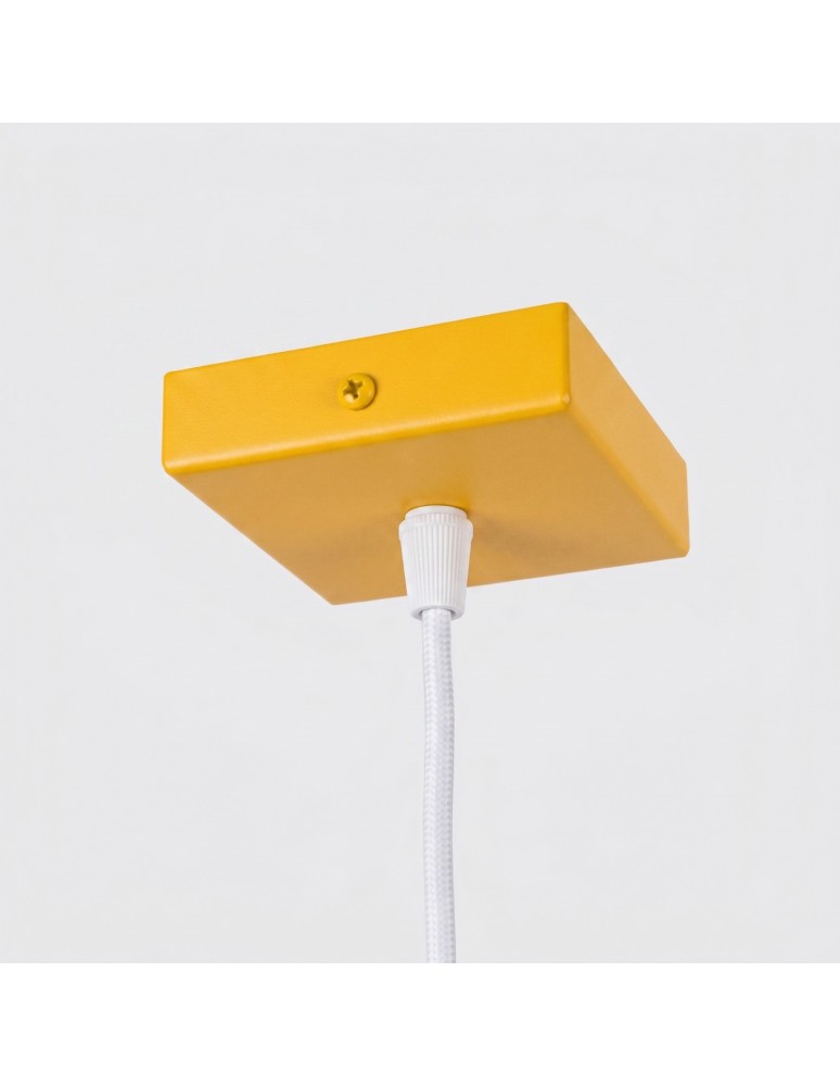 Sollux Lampa wisząca KARBON 1 żółta SL.2334