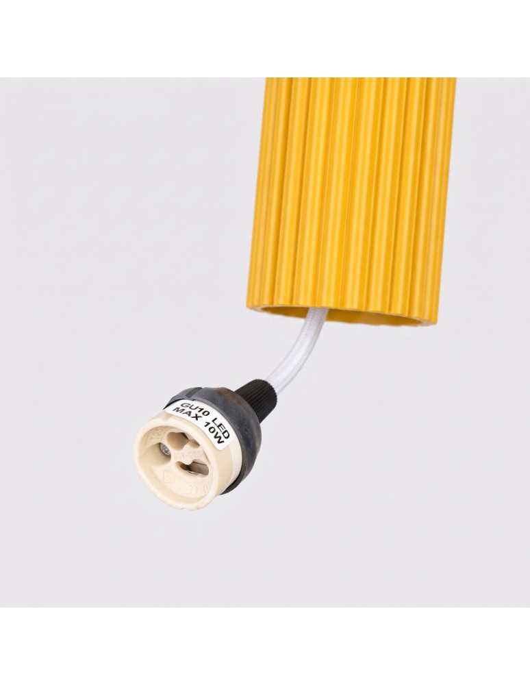 Sollux Lampa wisząca KARBON 1 żółta SL.2334
