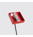 Sollux Lampa wisząca KARBON 1 czerwona SL.2335