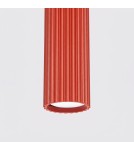 Sollux Lampa wisząca KARBON 1 czerwona SL.2335
