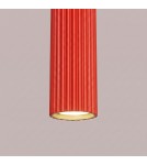 Sollux Lampa wisząca KARBON 1 czerwona SL.2335