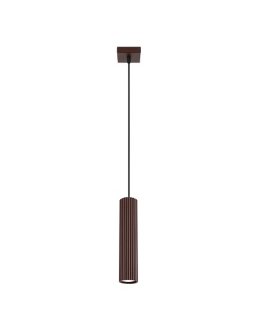 Sollux Lampa wisząca KARBON 1 brązowa SL.2336