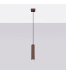 Sollux Lampa wisząca KARBON 1 brązowa SL.2336