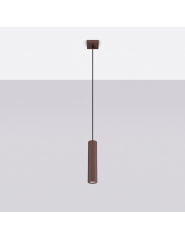 Sollux Lampa wisząca KARBON 1 brązowa SL.2336 - produkt 2