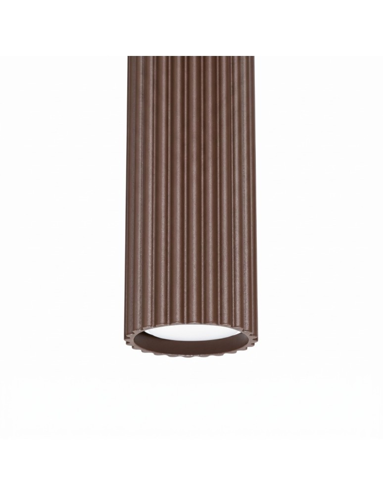 Sollux Lampa wisząca KARBON 1 brązowa SL.2336