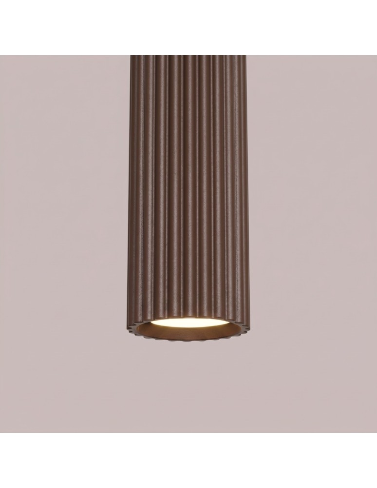 Sollux Lampa wisząca KARBON 1 brązowa SL.2336