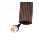 Sollux Lampa wisząca KARBON 1 brązowa SL.2336