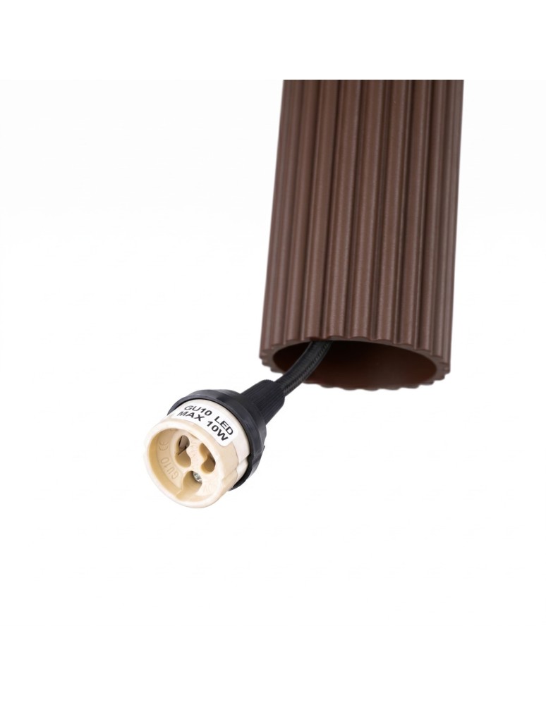 Sollux Lampa wisząca KARBON 1 brązowa SL.2336