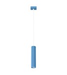 Sollux Lampa wisząca KARBON 1 błękitna SL.2337