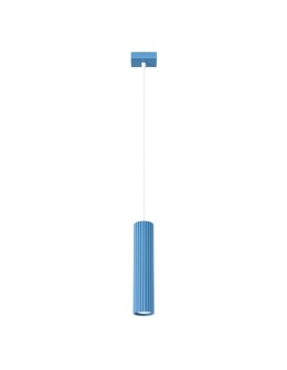 Sollux Lampa wisząca KARBON 1 błękitna SL.2337