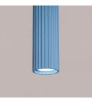 Sollux Lampa wisząca KARBON 1 błękitna SL.2337