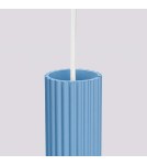 Sollux Lampa wisząca KARBON 1 błękitna SL.2337