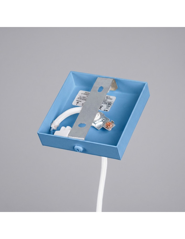 Sollux Lampa wisząca KARBON 1 błękitna SL.2337