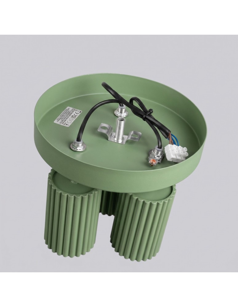 Sollux Plafon KARBON 3P szałwiowy SL.2353