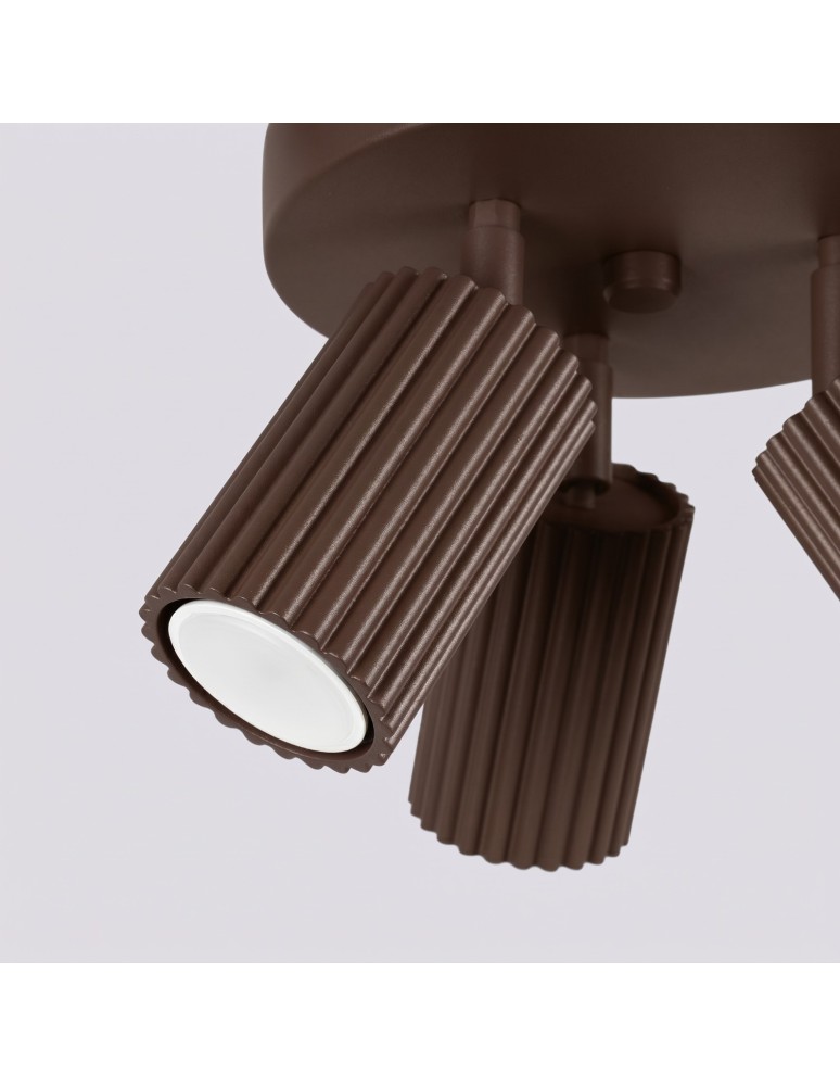Sollux Plafon KARBON 3P brązowy SL.2374