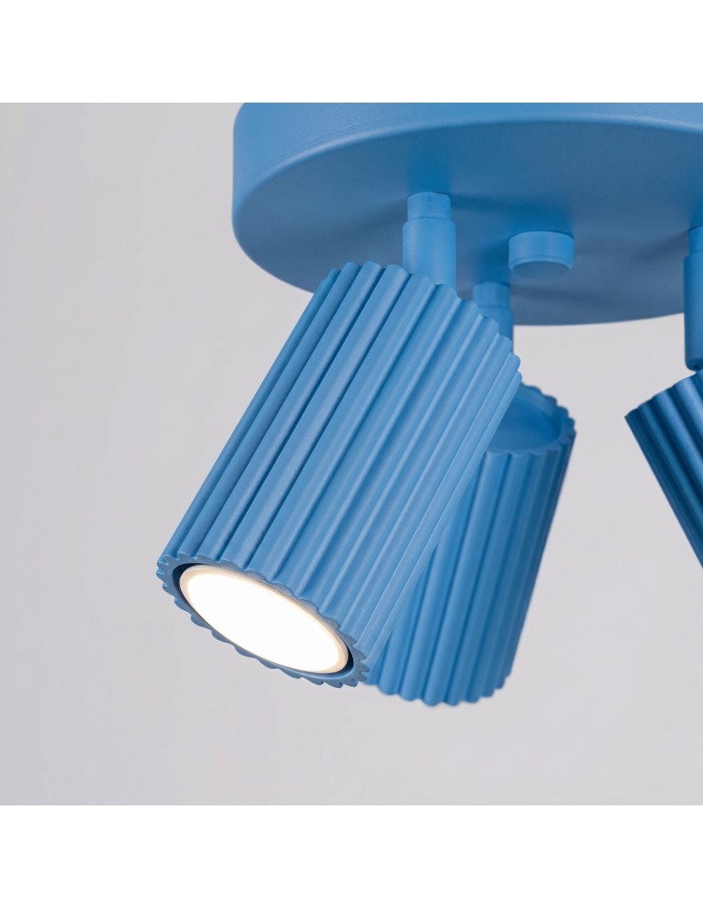 Sollux Plafon KARBON 3P błękitny SL.2381