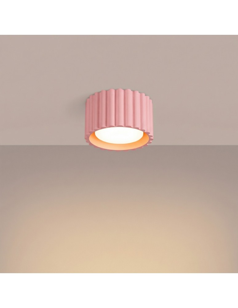 Sollux Plafon AURA 1 różowy Gx53 SL.2406