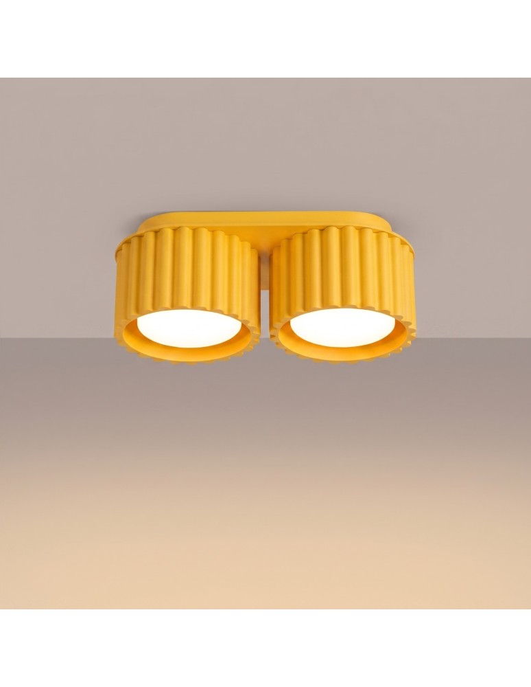 Sollux Plafon AURA 2 żółty Gx53 SL.2417