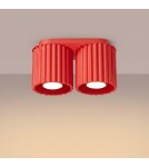 Sollux Plafon AURA 2 czerwony GU10 SL.2419