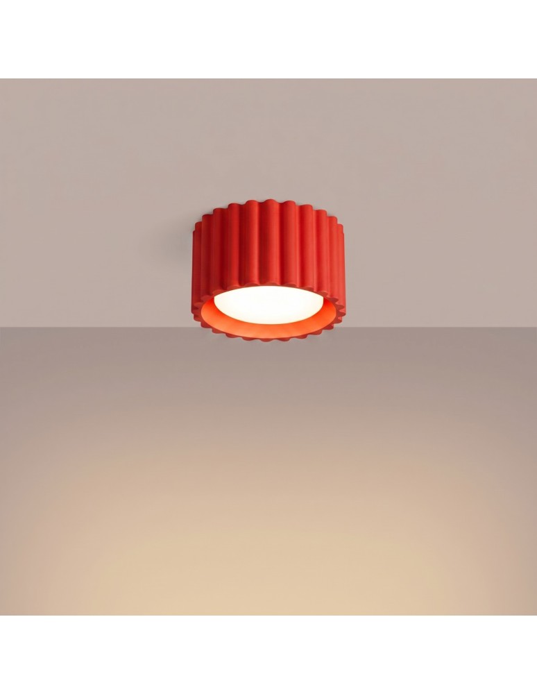 Sollux Plafon AURA 1 czerwony Gx53 SL.2421